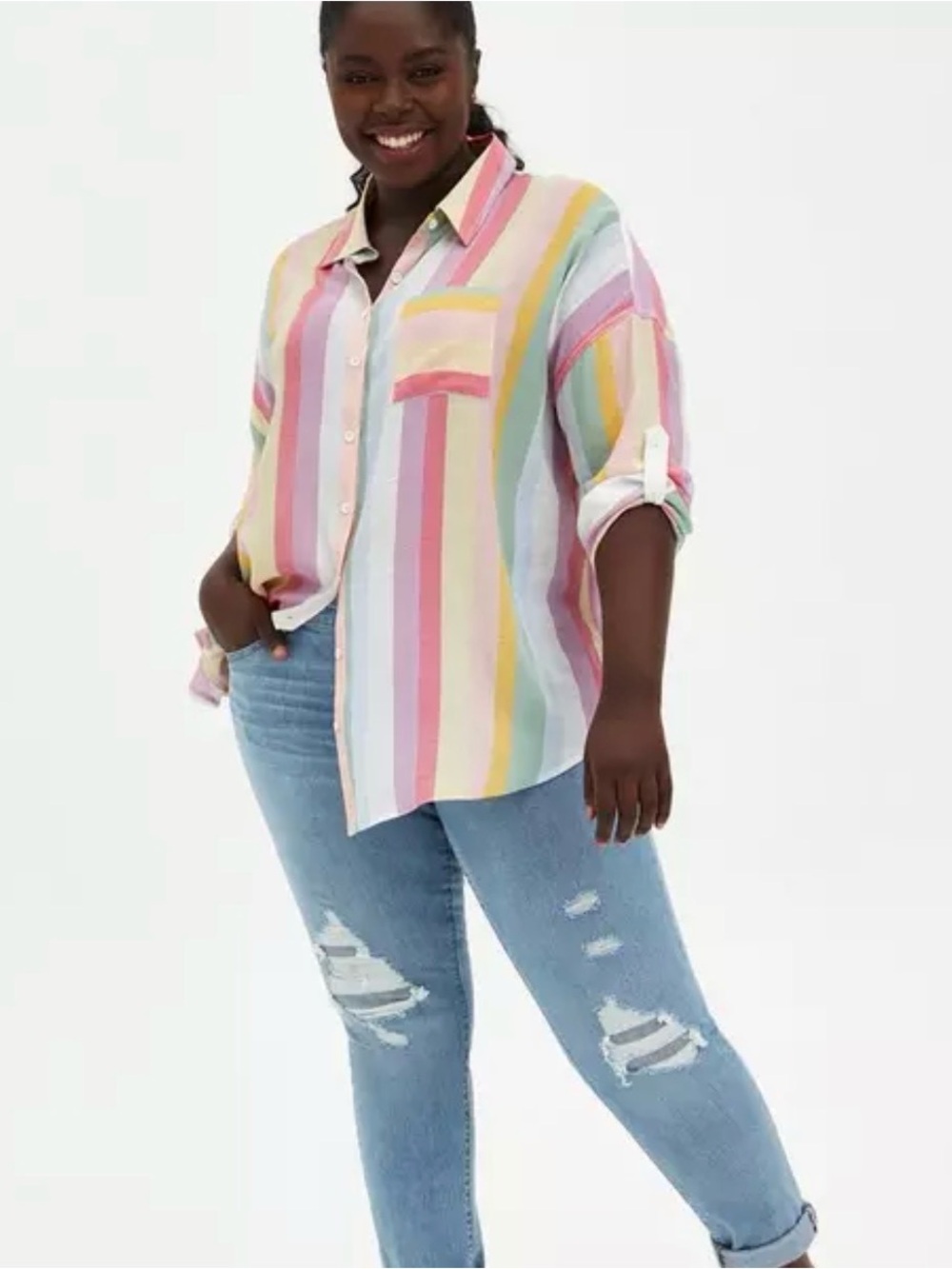 TORRID STRIPED TOP